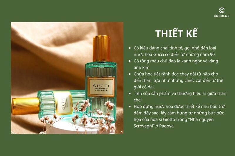 Thiết kế của nước hoa Gucci Memoire Diune Odeur EDP