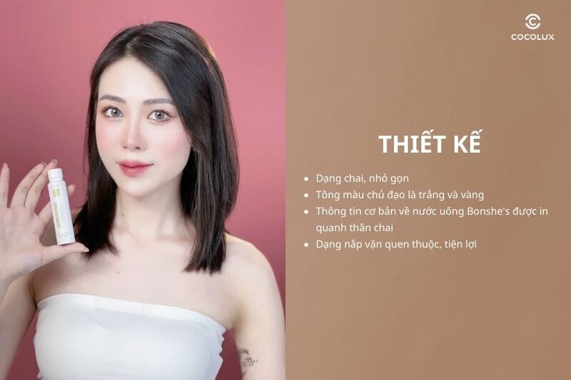 Thiết kế của nước uống Collagen Bonshe's Daily Beauty Collagen Ampoule