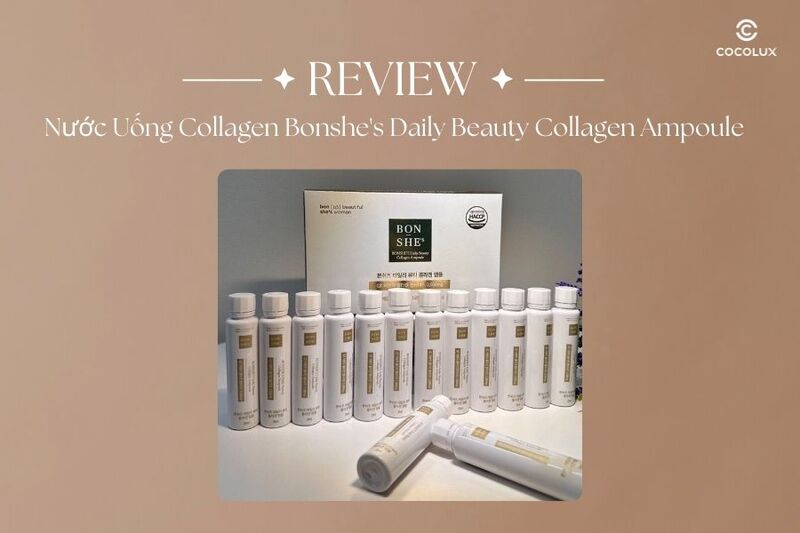 Review chi tiết nước uống Collagen Bonshe's Daily Beauty Collagen Ampoule