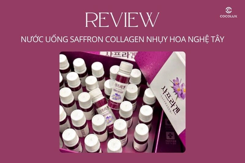 Nước uống Saffron Collagen nhụy hoa nghệ tây chất lượng ra sao? Review chi tiết