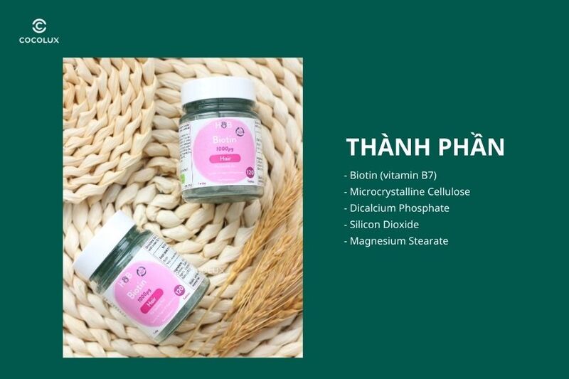 Thành phần của viên uống Holland & Barrett Biotin