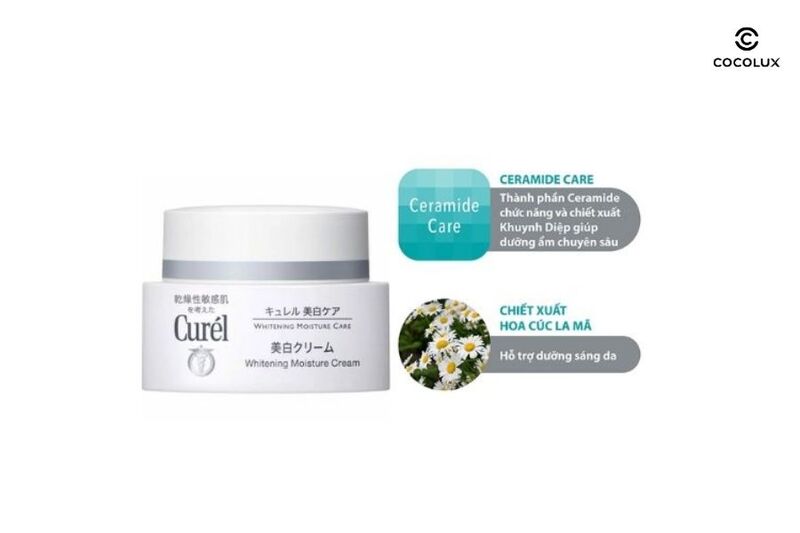 Thành phần của kem dưỡng Curél Whitening Moisture Care 40gr