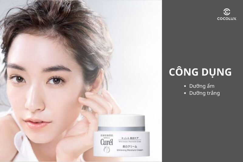 Công dụng của kem dưỡng Curél Whitening Moisture Care 40gr