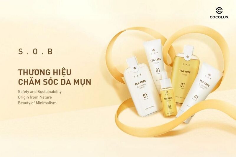 S.O.B nổi tiếng với các sản phẩm dành cho da mụn