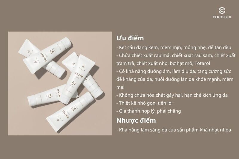 Ưu điểm, nhược điểm của kem dưỡng S.O.B Tea Tree Cream