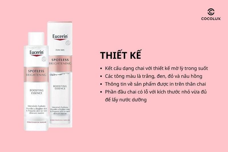 Thiết kế của nước dưỡng Eucerin Spotless Brightening Boosting Essence