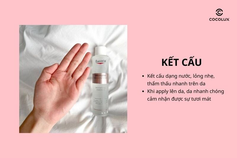 Kết cấu của nước dưỡng Eucerin Spotless Brightening Boosting Essence