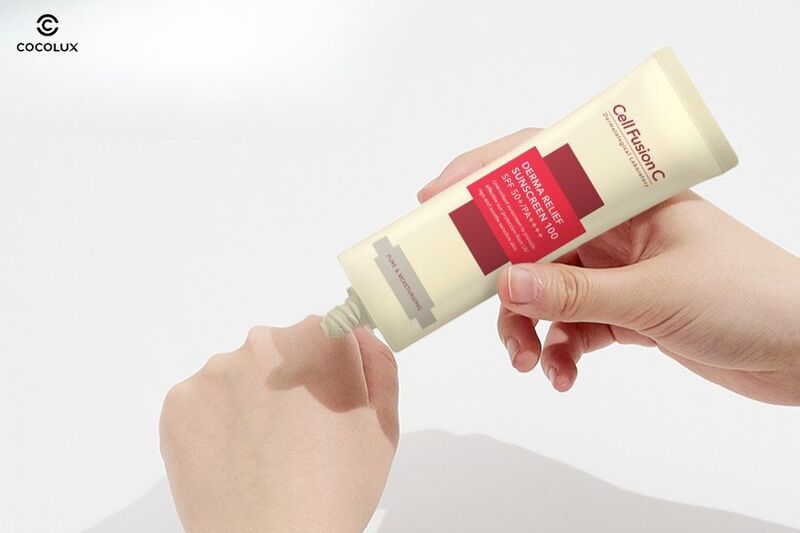 Thiết kế bao b&igrave; của Kem Chống Nắng Cell Fusion C Derma
