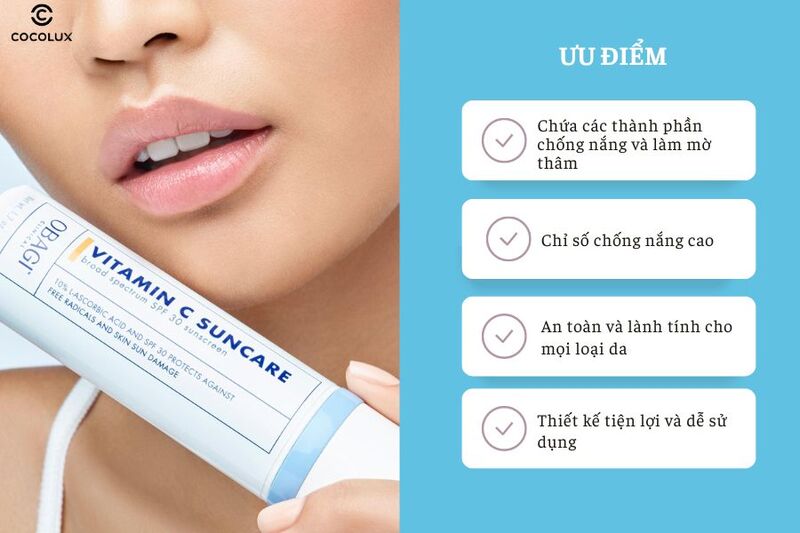 Kem Chống Nắng Obagi Clinical Vitamin C Suncare SPF30 c&oacute; nhiều ưu điểm nổi bật