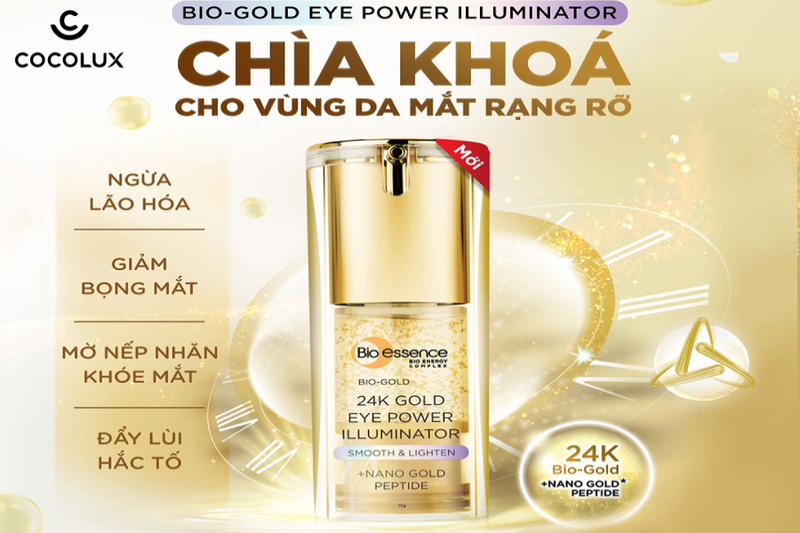 Kem dưỡng mắt Bio-Essence 24k Gold với nhiều ưu điểm tuyệt vời