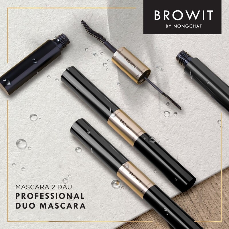 Mascara Browit By Nong Chat 2 Đầu Professional Duo 2in1 - Cam