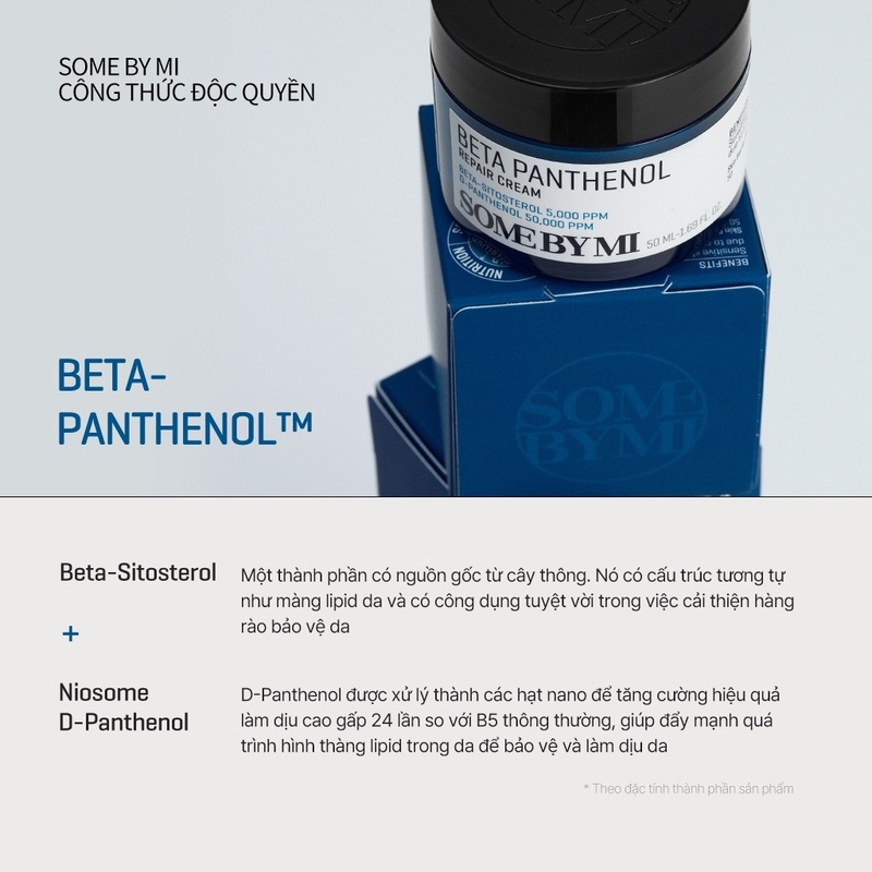 Kem Dưỡng Some By Mi B5 Beta Panthenol Repair Cream Làm Dịu, Phục Hồi Da 50ml