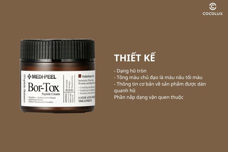 Thiết kế của kem dưỡng Medi-Peel Bor-Tox Peptide Cream