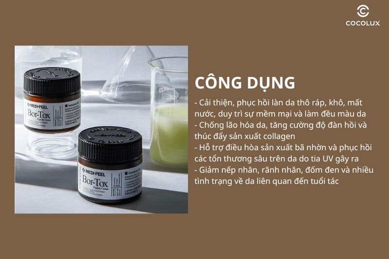 Công dụng của kem dưỡng Medi-Peel Bor-Tox Peptide Cream