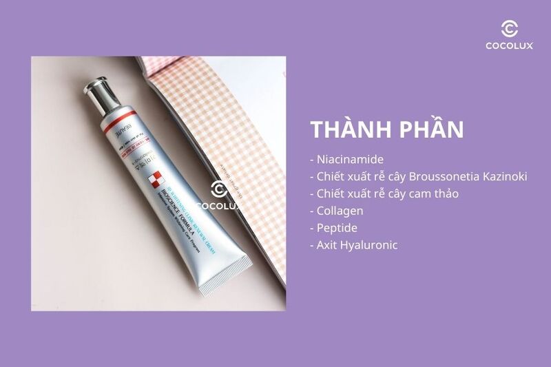 Thành phần của kem dưỡng Melasma-x 3D Whitening Clinic Renewal 40ml