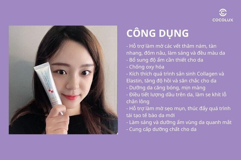 Công dụng của kem dưỡng Melasma-x 3D Whitening Clinic Renewal 40ml