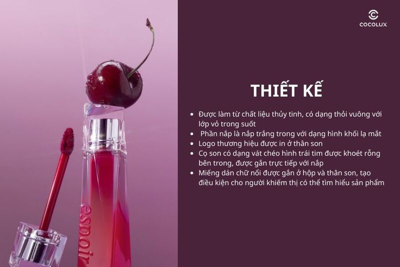 Thiết kế son tint bóng Espoir Couture Lip Tint Glaze