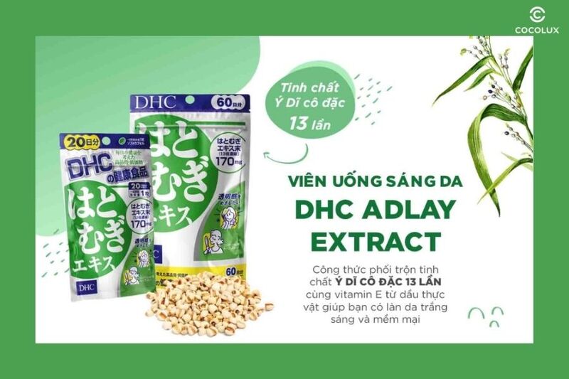 Thành phần chính của viên uống DHC Chiết Xuất Ý Dĩ