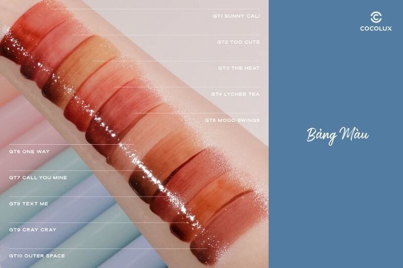 Bảng màu son kem Ofelia Lolli Glow Tint