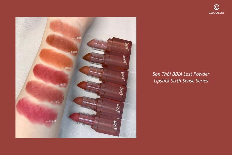 Bảng màu son thỏi BBIA Last Powder Lipstick Sixth Sense Series