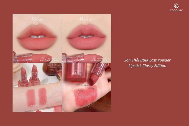 Bảng màu son thỏi BBIA Last Powder Lipstick Classy Edition