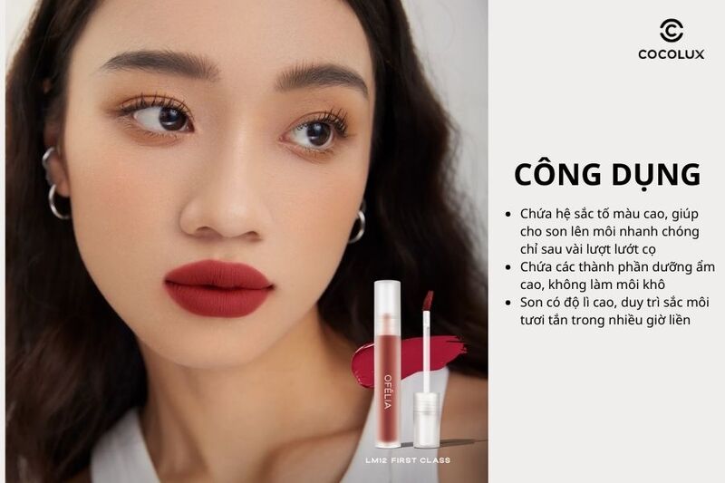 Công dụng của son kem Ofelia Uncovered Lip Mousse