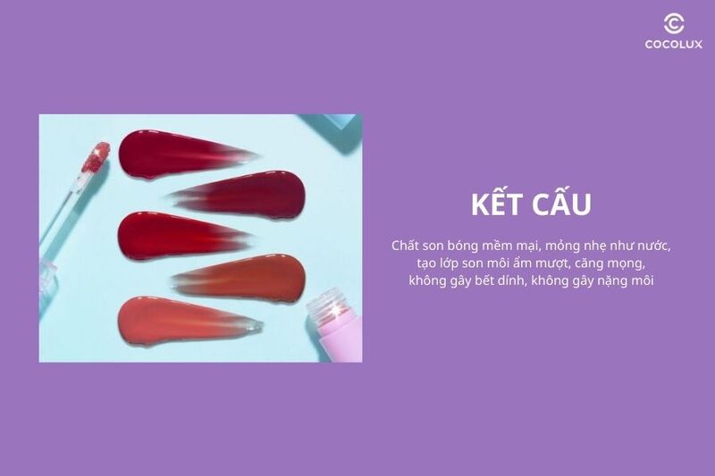 Kết cấu son kem Dearmay La Piste Lip Tint