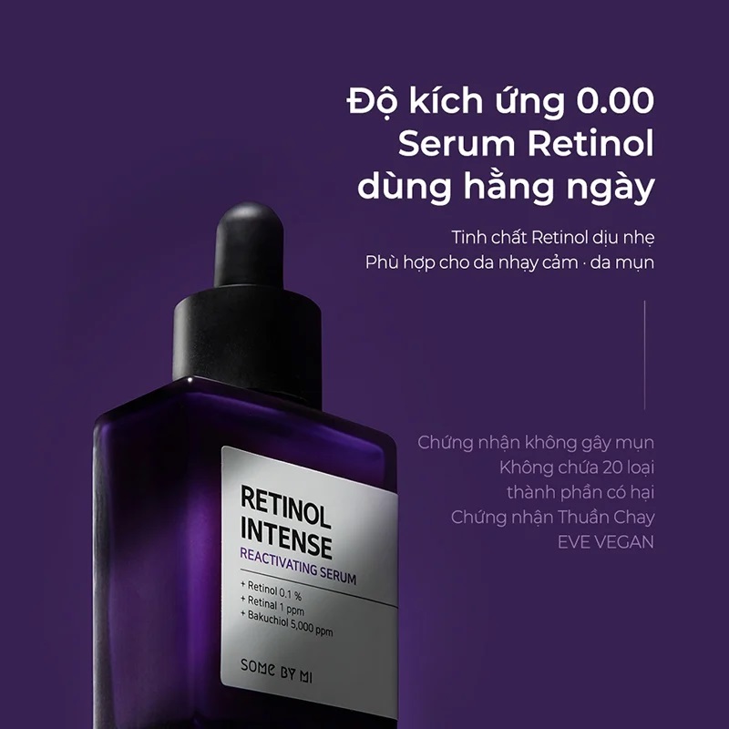 Serum Some By Mi Retinol Intense Reactivating Chống Lão Hóa, Căng Bóng Da 30ml