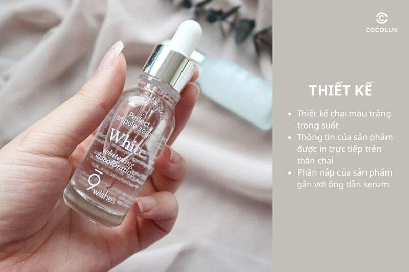 Thiết kế của Tinh Chất 9Wishes White Dưỡng Sáng Da, Giảm Thâm 25ml