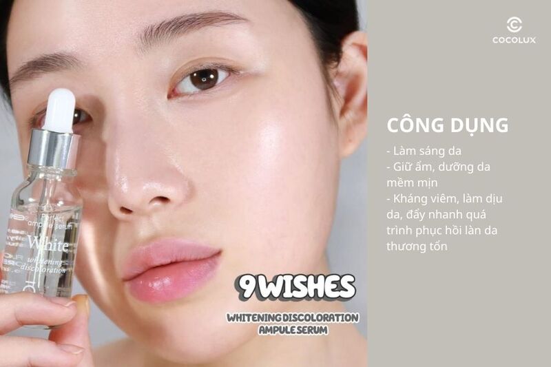 Công dụng của Tinh Chất 9Wishes White Dưỡng Sáng Da, Giảm Thâm 25ml