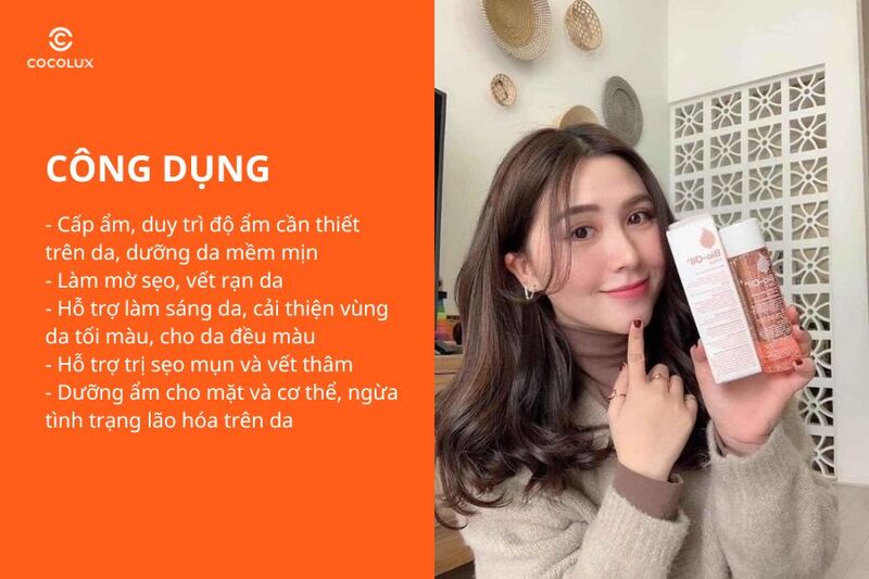 Công dụng của tinh dầu trị rạn da Bio Oil