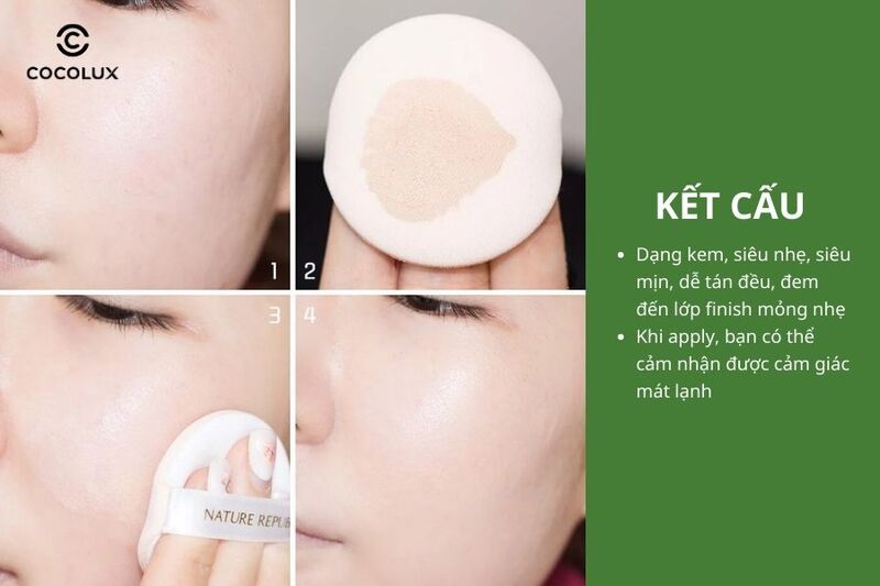 Kết cấu của Xịt chống nắng Nature Republic Ice Sun California Aloe Ice Puff Sun SPF50+ 100ml