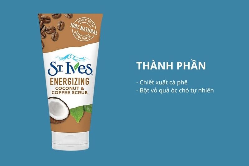 Thành phần của Sữa Rửa Mặt St.Ives Coconut & Coffee