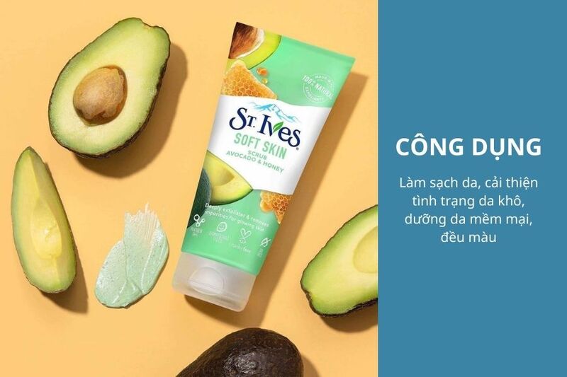 Công dụng của Sữa Rửa Mặt St.Ives Avocado & Honey