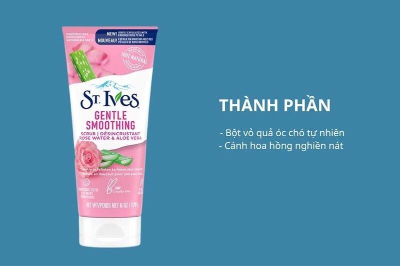 Thành phần của Sữa Rửa Mặt St.Ives Rose Water & Aloe Vera