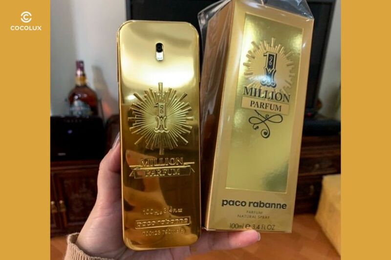  Nước Hoa Paco Rabanne 1 Million Parfum có hình thỏi vàng