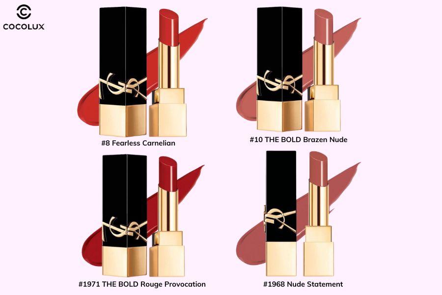 Các màu son hot của son YSL Rouge Pur Couture The Bold 