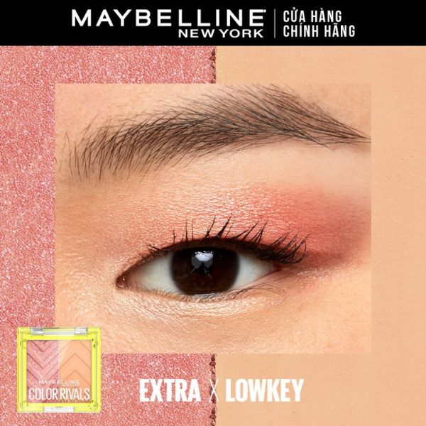 Bảng Phấn Mắt Đôi Maybelline Colorr Rivals - ExTra X Lowkey