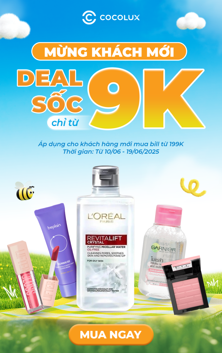 [CHƯƠNG TRÌNH KHÁCH HÀNG MỚI THÁNG 6] LẦN ĐẦU GHÉ COCOLUX – NHẬN DEAL SỐC CHỈ TỪ 9K