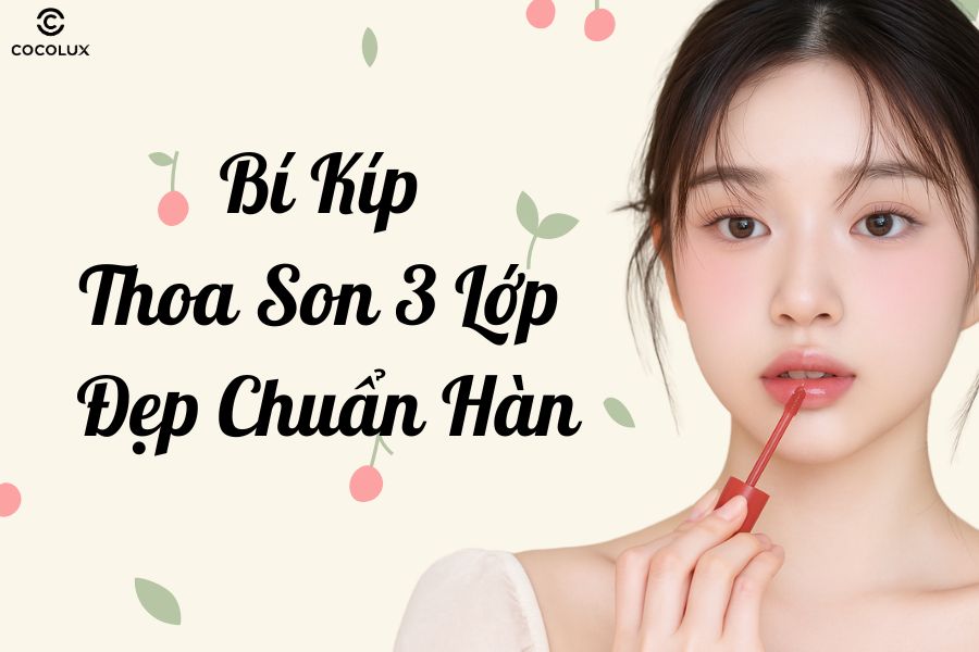 Bí kíp thoa son 3 lớp đẹp chuẩn Hàn
