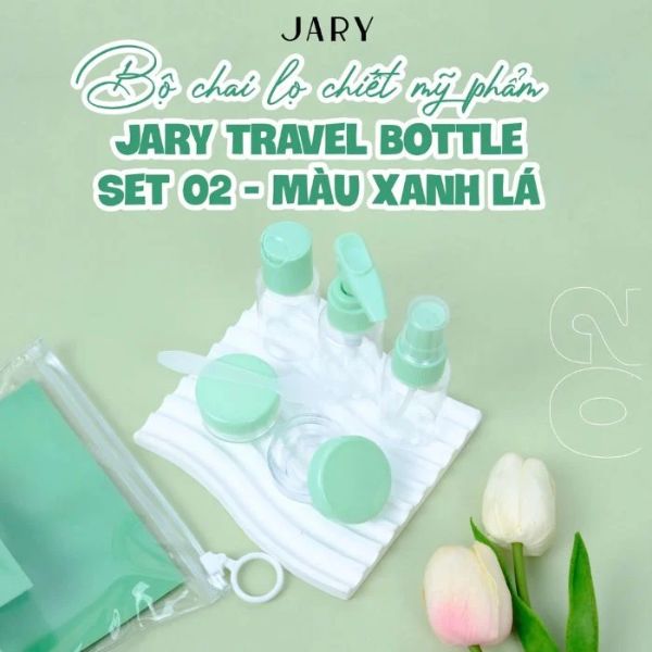 Bộ Chiết Mỹ Phẩm Jary Travel Bottle Set (Xanh Lá)
