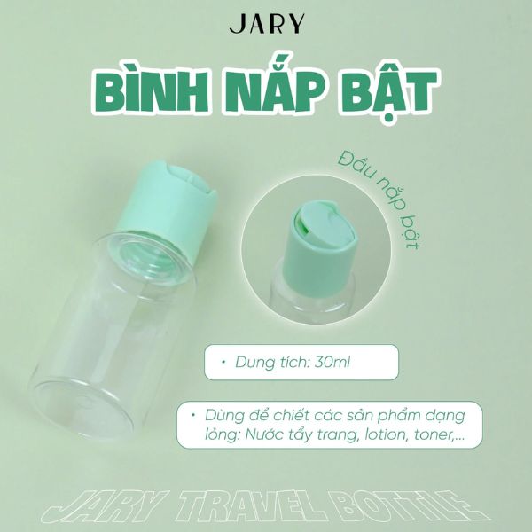Bộ Chiết Mỹ Phẩm Jary Travel Bottle Set (Xanh Lá)