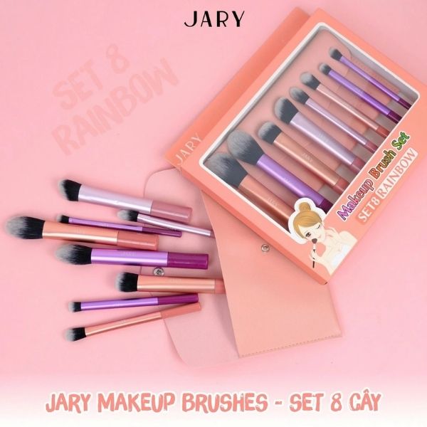 Bộ Cọ Trang Điểm 8 Cây Jary Makeup Brush