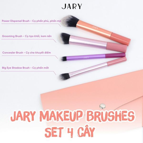 Bộ Cọ Trang Điểm 4 Cây Jary Makeup Brush