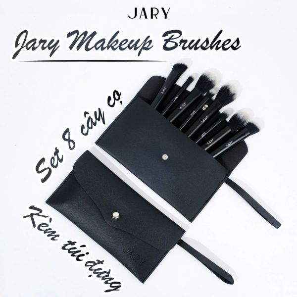 Bộ Cọ Trang Điểm Jary Makeup Brush 8 Cây Màu Đen