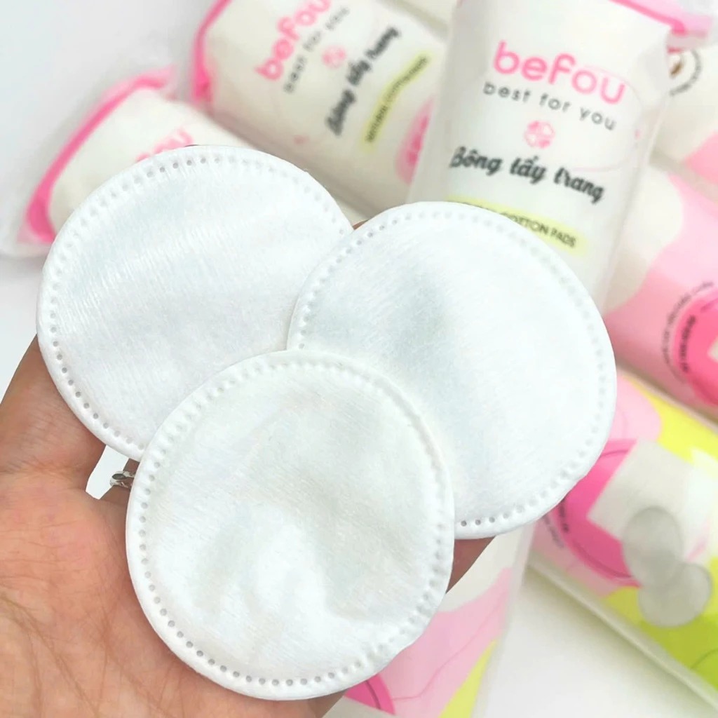 Bông Tẩy Trang Befou Natural Cotton Pads 150 Miếng