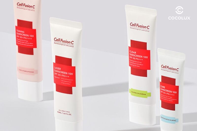 Các dòng kem chống nắng của Cell Fusion C