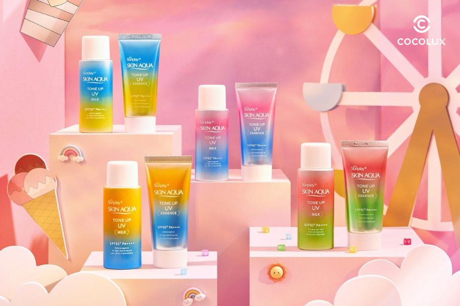 C&aacute;c loại kem chống nắng nh&agrave; Sunplay