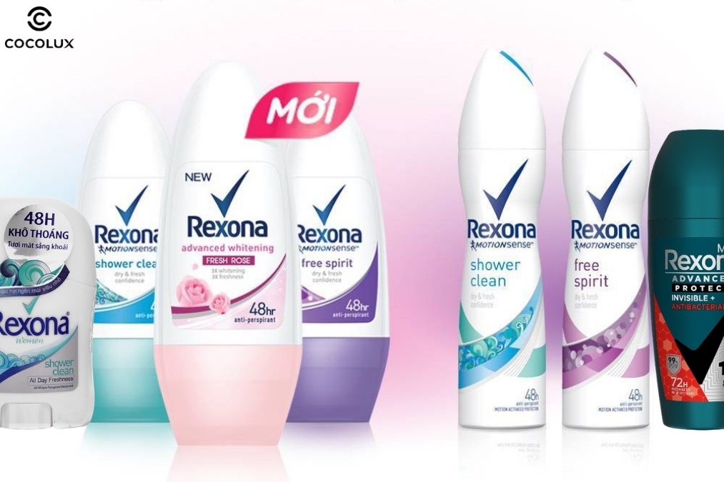 Một số sản phẩm đến từ thương hiệu Rexona