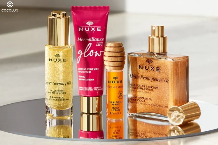 Một số sản phẩm đến từ thương hiệu Nuxe